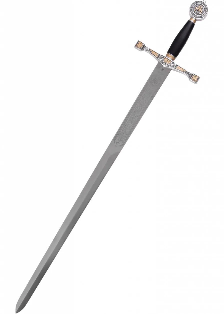 Schwert Excalibur mit goldener Verzierung, Marto