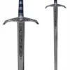 Schwert Robin Hood, silber/blau, mit Zierätzung, Marto