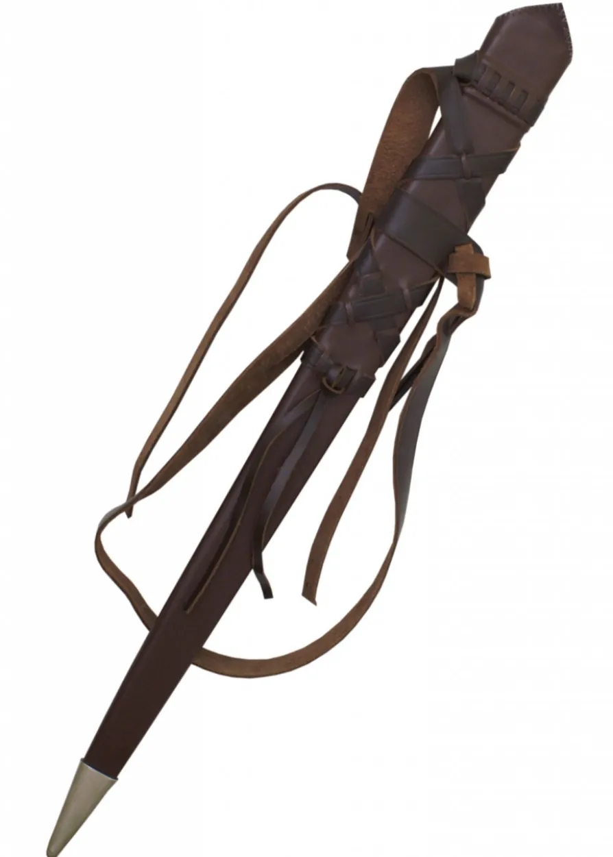 Schwertscheide mit Ledergürtel, ca. 76 cm