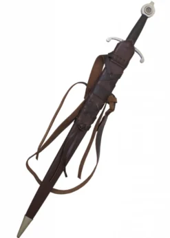 Schwertscheide mit Ledergürtel, ca. 76 cm