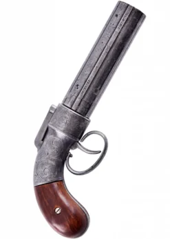 Sechsläufiger Allen & Thurber Pepperbox-Bündelrevolver von 1837, Replik