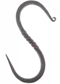 S-Haken, handgeschmiedet, groß