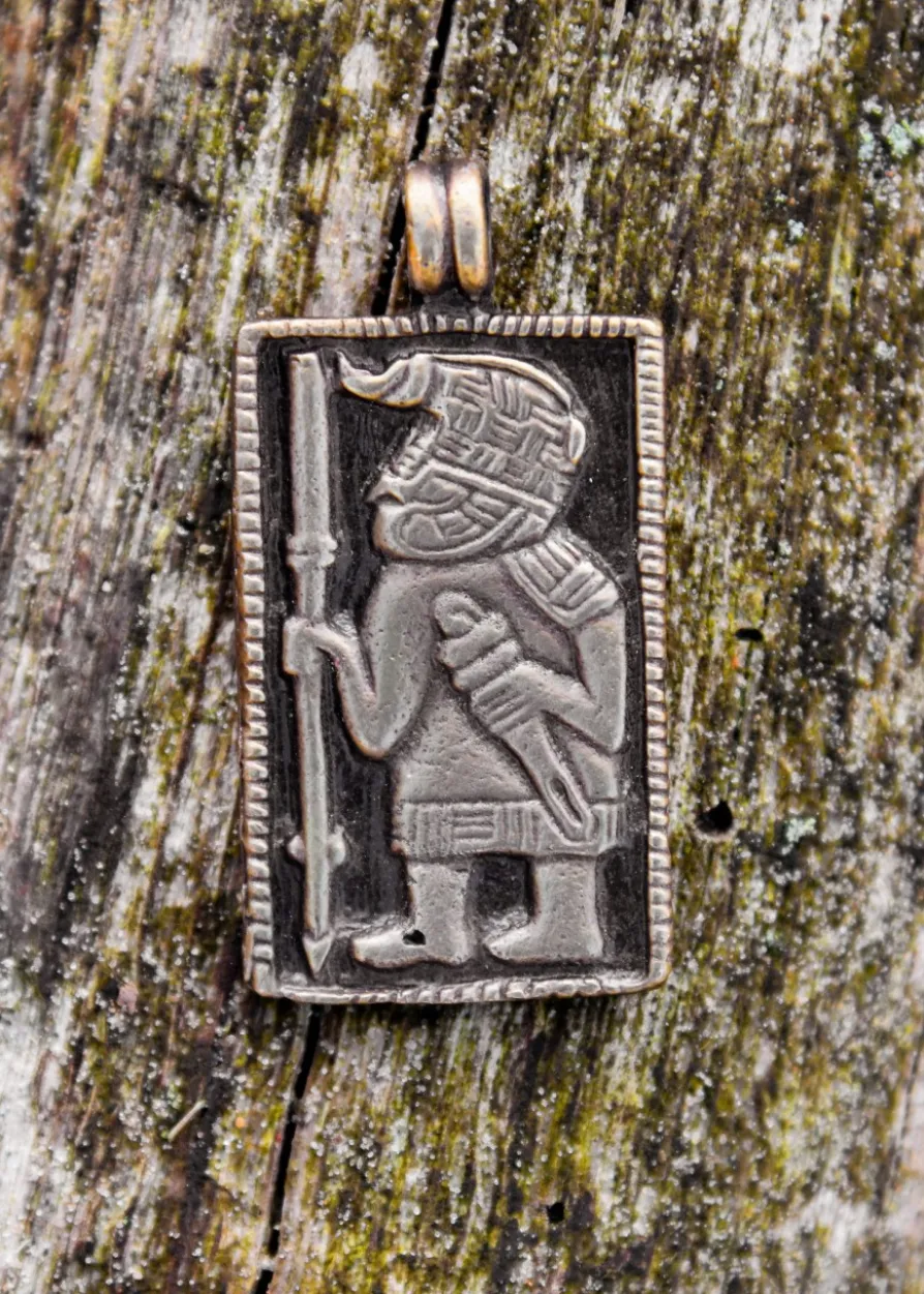 Skandinavisches Amulett, Schmuckanhänger aus der Vendelzeit, 6.-7. Jahrhundert