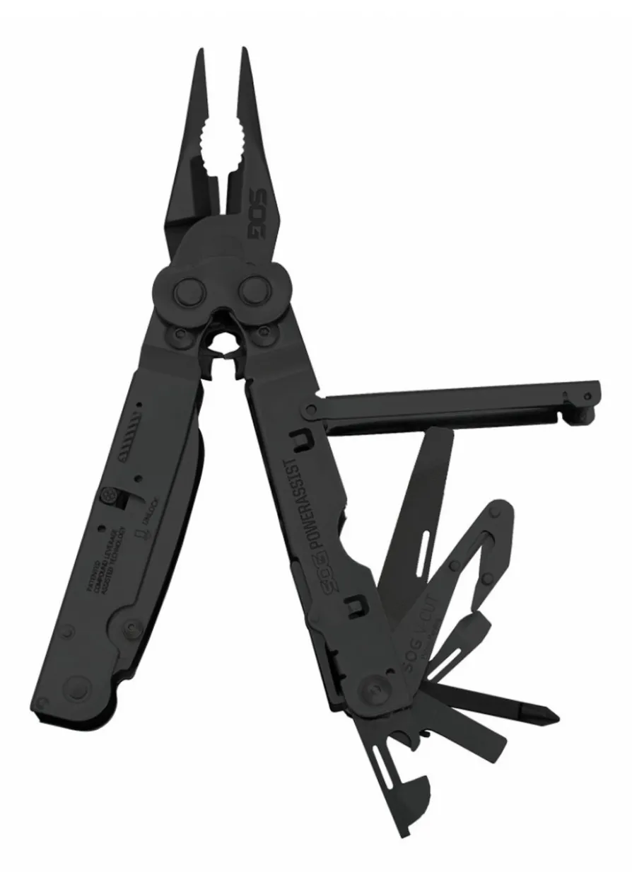 SOG POWERASSIST, BLACK OXIDE, Multitool