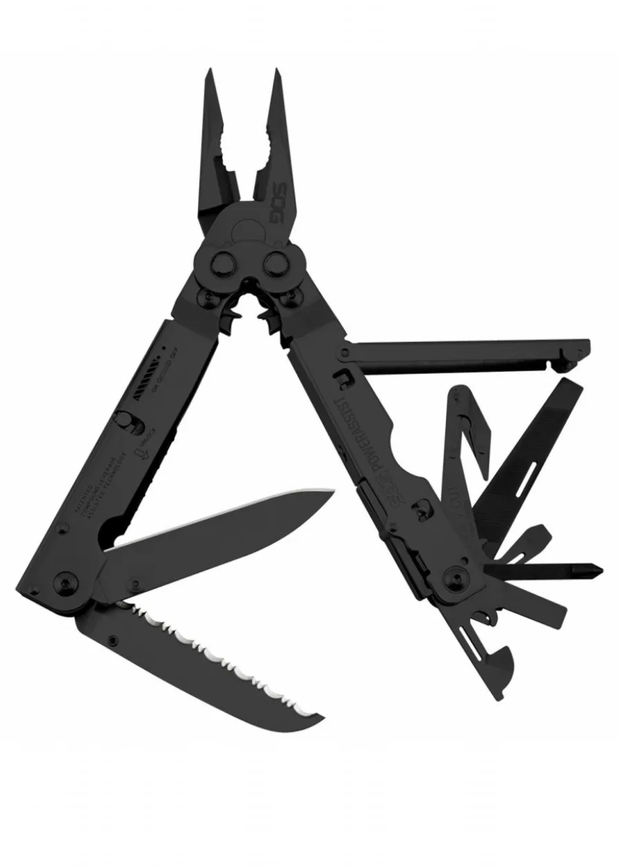 SOG POWERASSIST, BLACK OXIDE, Multitool