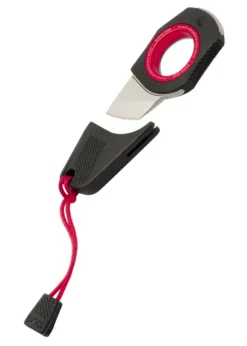 SOG RAPID, BLACK + RED, Feststehendes Messer