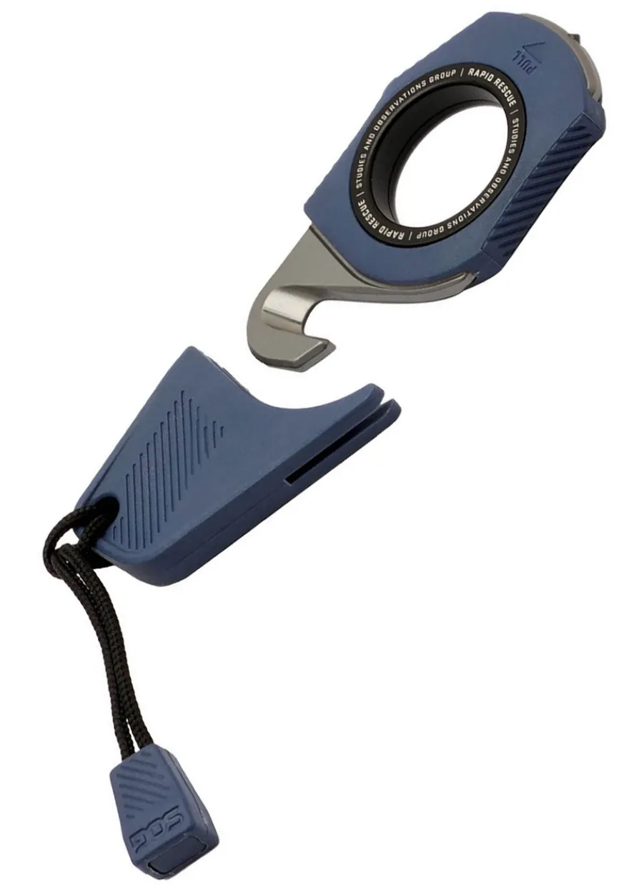 SOG RAPID RESCUE, MIDNIGHT BLUE, Feststehendes Messer