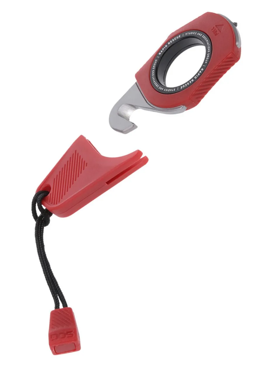 SOG RAPID RESCUE, RESCUE RED, Feststehendes Messer