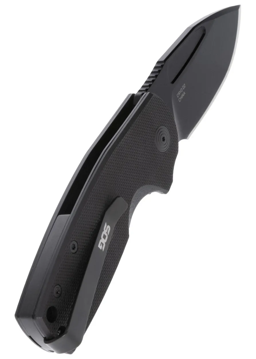 SOG STOUT SJ, BLACKOUT, Taschenmesser