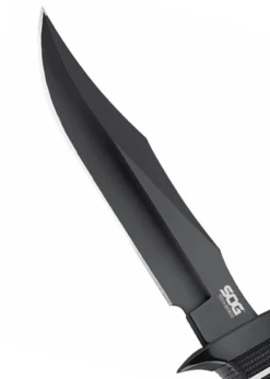 SOG TECH BOWIE, BLACK TINI, Feststehendes Messer