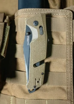 SOG TRIDENT AT - FLAT DARK EARTH - TANTO, Taschenmesser
