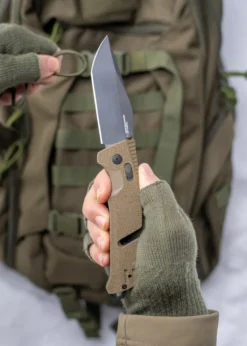 SOG TRIDENT AT - FLAT DARK EARTH - TANTO, Taschenmesser