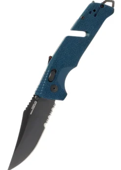 SOG TRIDENT AT - UNIFORM BLUE - Teilwellenschliff, Taschenmesser