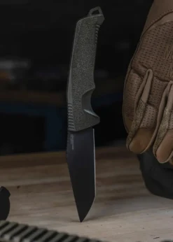 SOG TRIDENT FX, BLACKOUT, STRAIGHT EDGE, Feststehendes Messer