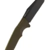 SOG TRIDENT FX, OD GREEN, PARTIALLY SERRATED, Feststehendes Messer