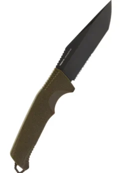 SOG TRIDENT FX, OD GREEN, PARTIALLY SERRATED, Feststehendes Messer