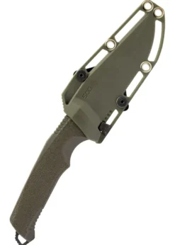 SOG TRIDENT FX, OD GREEN, STRAIGHT EDGE, Feststehendes Messer