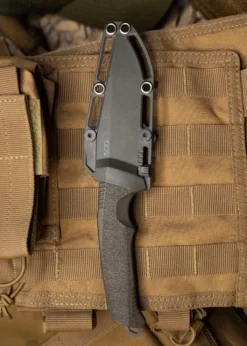 SOG TRIDENT FX, OD GREEN, STRAIGHT EDGE, Feststehendes Messer