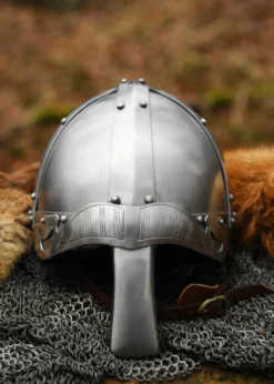 Spangenhelm mit Nasal, 2 mm Stahl