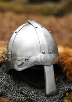 Spangenhelm mit Nasal, 2 mm Stahl