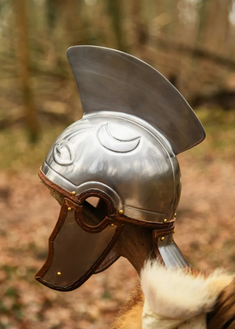 Spätrömischer Centurion Helm (Intercisa IV), Stahl