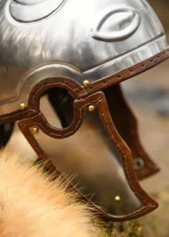 Spätrömischer Centurion Helm (Intercisa IV), Stahl