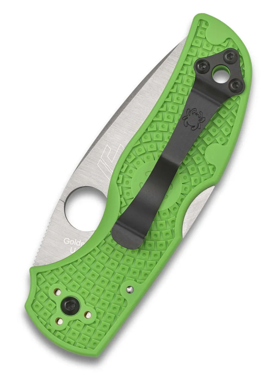 Spyderco Native 5 Salt Green LC200N Plain Edge, Taschenmesser