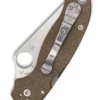 Spyderco Para 3 Brown Micarta, CPM Cru-Wear, Taschenmesser