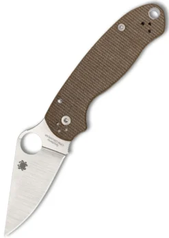 Spyderco Para 3 Brown Micarta, CPM Cru-Wear, Taschenmesser
