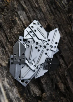 Stahlschuppen für Lamellenrüstung, 13 mm x 25 mm (25 Stück)