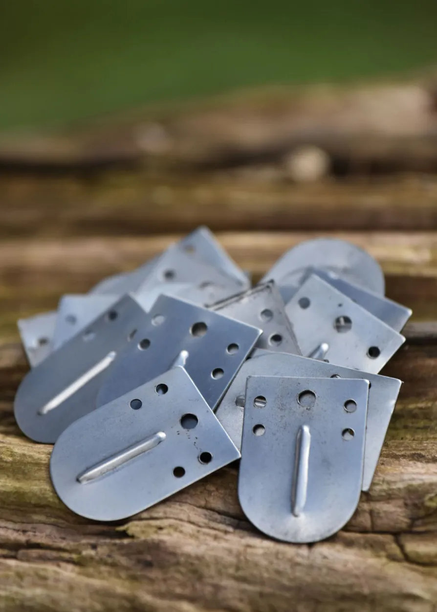 Stahlschuppen für Lamellenrüstung, 25 mm x 35 mm, mit Mittelrippe (25 Stück)