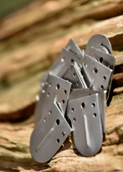 Stahlschuppen für Lamellenrüstung, 25 mm x 35 mm, mit Mittelrippe (25 Stück)