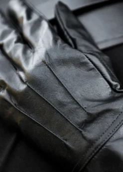Stulpenhandschuhe, schwarz