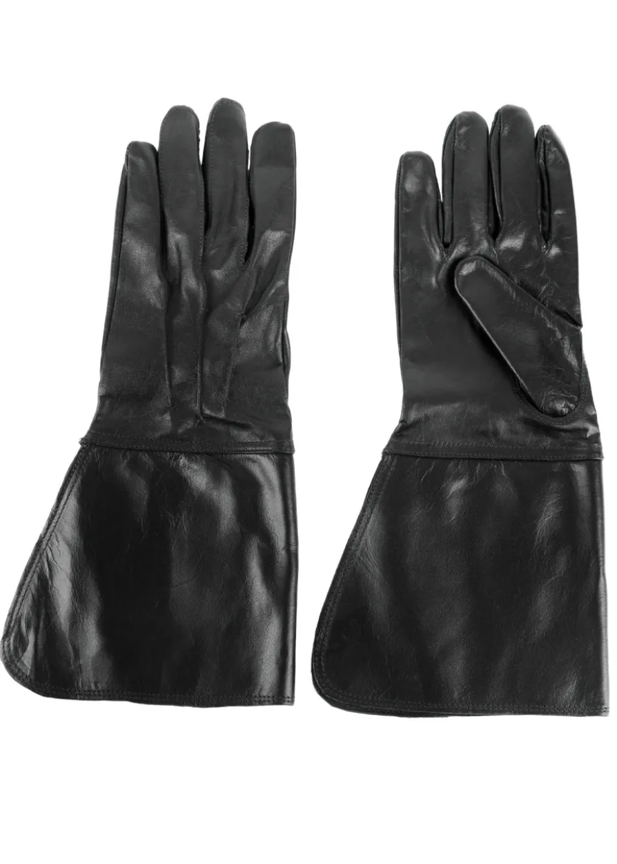 Stulpenhandschuhe, schwarz