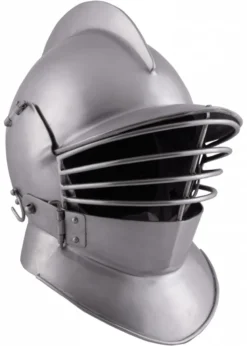 Sturmhaube od. Burgonet, 3-teilig, 2 mm Stahl
