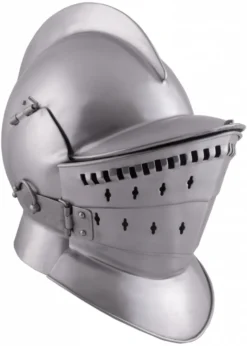 Sturmhaube od. Burgonet, 3-teilig, 2 mm Stahl