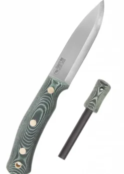 Swedish Forest Knife No.10, grünes Micarta, Feuerstahl