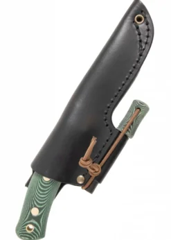 Swedish Forest Knife No.10, grünes Micarta, Feuerstahl