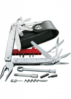 SwissTool X Plus Ratchet, in Leder-Etui