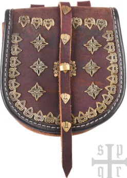 Tarsoly Tasche, Wikinger-Gürteltasche aus Leder