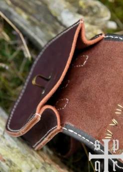 Tarsoly Tasche, Wikinger-Gürteltasche aus Leder