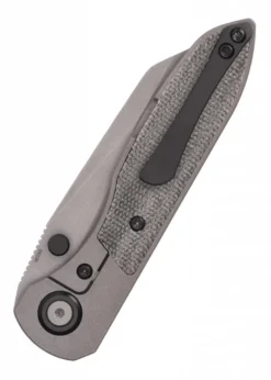 Taschenmesser Allie-P, Stonewash, schwarzes Micarta, Wehr Knives