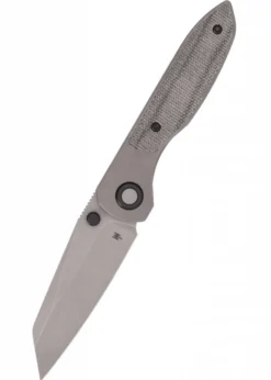 Taschenmesser Allie-P, Stonewash, schwarzes Micarta, Wehr Knives
