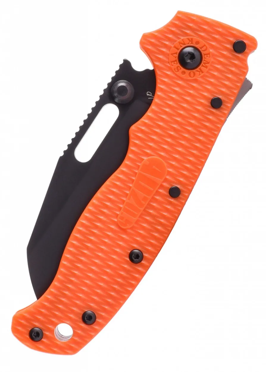 Taschenmesser Demko AD20.5 Shark Foot, Orange, DLC
