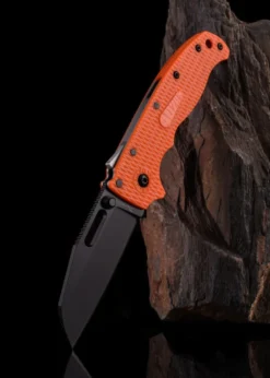 Taschenmesser Demko AD20.5 Shark Foot, Orange, DLC
