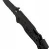 Taschenmesser Escape, Schwarz, Teilwellenschliff, SOG