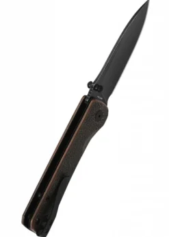Taschenmesser Hawk, 14C28N Schwarze stonewashed Klinge, Kupfer-Griff