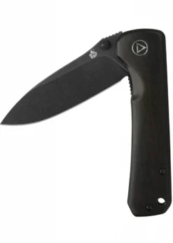 Taschenmesser Hawk, 14C28N schwarze stonewashed Klinge, Ebenholz-Griff