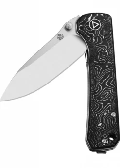 Taschenmesser Hawk, S35VN satinierte Klinge, Aluminium Foil CF Griff