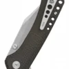 Taschenmesser Kestrel, stonewashed Klinge, brauner Micarta Griff